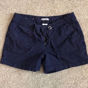 Navy blue size 8 drawstring shorts